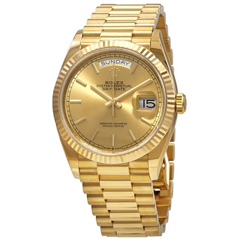 rolex 36mm day date gold|rolex day date 36 price.